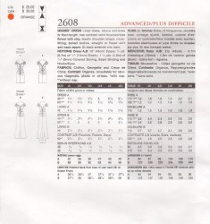  2608 VOGUE BELLVILLE  SASSOON KNEE-FLOOR ST-FLARE DRESS, TRAIN PATTERN  8 TO 12 OR 14-18 UNCUT CHOICE